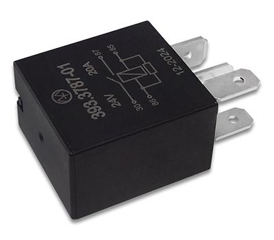 Реле 393.3787-01 24В 20А 4-х контактное с резистором (Энергомаш) 393.3787-01 - фото 1963