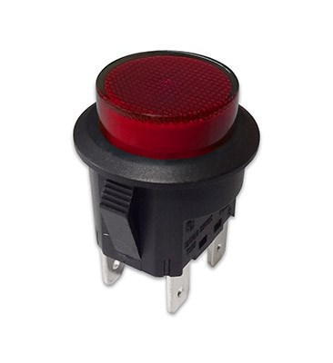 Кнопка Sc-7087M, 4c d=20mm 12V 20A, с фиксацией, красный Sc-7087MФК - фото 2235