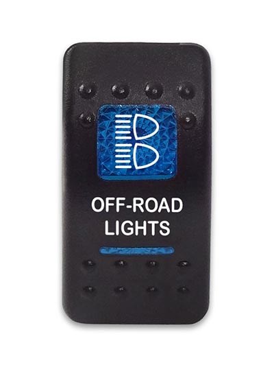 Переключатель 12-24В SF50713-6-4P-A6BB-01 ON-OFF с синей подсветкой, OFF-ROAD LIGHTS SF50713-6-4P-A6BB-01 - фото 2372