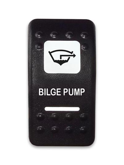 Переключатель 12-24В, SF50713-4-A6BW-03 (ON)-OFF-ON с белой подсветкой, BILGE PUMP SF50713-4-A6BW-03 - фото 2375