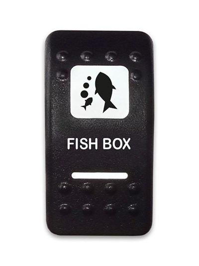 Переключатель 12-24В, SF50713-3-A6BW-08 ON-OFF-ON с белой подсветкой, FISH BOX SF50713-3-A6BW-08 - фото 2380