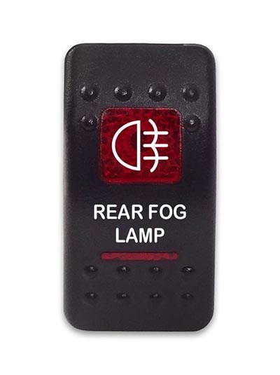 Переключатель 12-24В SF50713-6-4P-A6BR-07 ON-OFF с красной подсветкой, REAR FOG LAMP SF50713-6-4P-A6BR-07 - фото 2387
