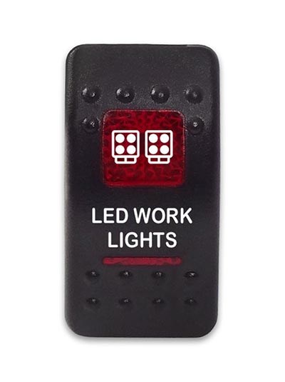 Переключатель 12-24В SF50713-6-4P-A6BR-12 ON-OFF с красной подсветкой, LED WORK LIGHTS SF50713-6-4P-A6BR-12 - фото 2392