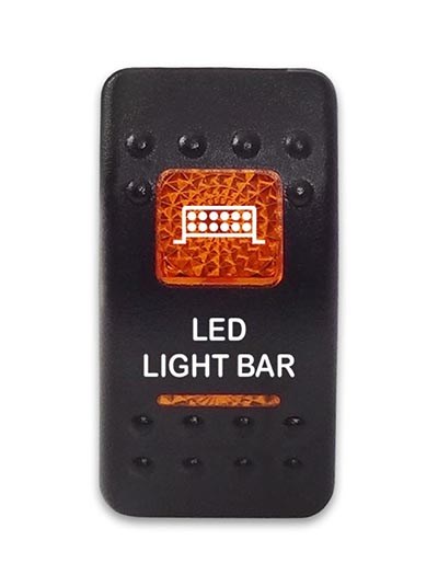 Переключатель 12-24В SF50713-6-4P-A6BO-09 ON-OFF с оранжевой подсветкой, LED LIGHT BAR SF50713-6-4P-A6BO-09 - фото 2401