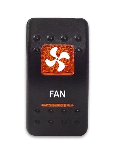 Переключатель 12-24В SF50713-6-4P-A6BO-10 ON-OFF с оранжевой подсветкой, FAN SF50713-6-4P-A6BO-10 - фото 2402