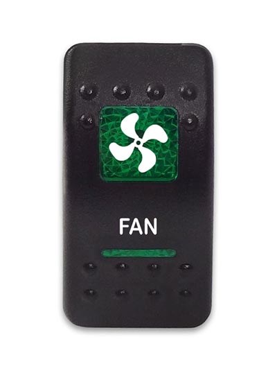 Переключатель 12-24В SF50713-6-4P-A6BG-10 ON-OFF с зеленой подсветкой, FAN SF50713-6-4P-A6BG-10 - фото 2415