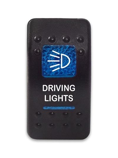 Переключатель 12-24В SF50713-6-4P-A6BB-03 ON-OFF с синей подсветкой, DRIVING LIGHTS SF50713-6-4P-A6BB-03 - фото 2420