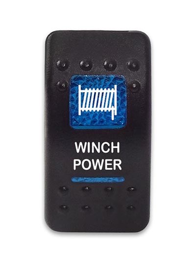 Переключатель 12-24В SF50713-6-4P-A6BB-04 ON-OFF с синей подсветкой, WINCH POWER SF50713-6-4P-A6BB-04 - фото 2421