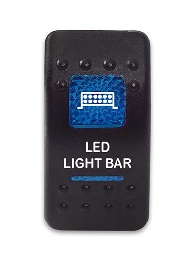 Переключатель 12-24В SF50713-6-4P-A6BB-09 ON-OFF с синей подсветкой, LED LIGHT BAR SF50713-6-4P-A6BB-09 - фото 2426