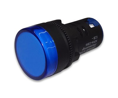 Лампа AD16-22DS (LED) матрица d22мм синий 24В IP40 HLT 085-06-26 - фото 2500