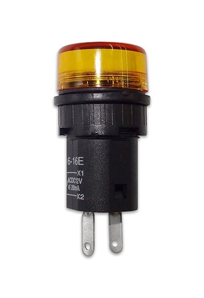 Лампа диодная AD-16-16, 12v, жёлтая AD-16-16Ж - фото 2621