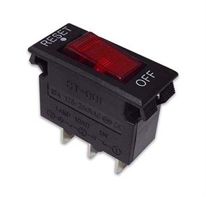 БРЕЙКЕР Переключатель RS-1-R15 15A красный RS-1-R15