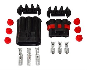 Разъем DJ70382A-6.3 влагостойкий (3контактный) DJ70382A-6.3БП