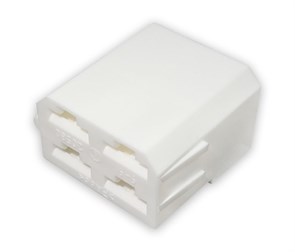 Колодка гнездовая 6,3 9007 (четырехконтактная, 10 шт.) (Копир, Россия) 4573739007(10)