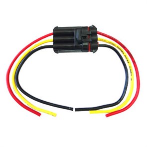 Разъем DJ70382A-6.3 влагостойкий с проводом 4мм²(3контактный) DJ70382A-6.3П