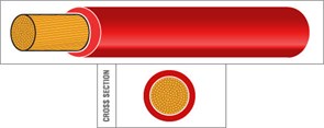 Провод АКБ 95мм², красный, PVC95R, катушка 10 метров (сделано в Англии) PVC95R.10