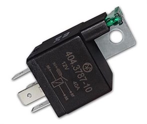 Реле 404.3787-10 12В 40А с предохранителем 4-х контактное (Энергомаш) 404.3787-10