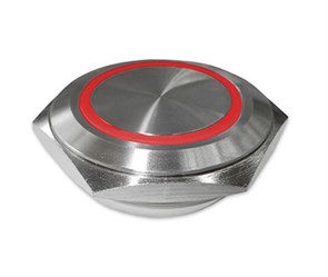 Кнопка (без фиксации) IP68 PX30CM-P10Y/ER12V/S с красной подсветкой PX30CM-P10Y/ER12V/S