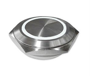 Кнопка (без фиксации) PX30CM-P10Y/EW12V/S с белой подсветкой PX30CM-P10Y/EW12V/S