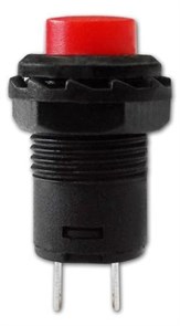 Кнопка DS-228, 2с, с фиксацией красная OFF-ON DS-228к