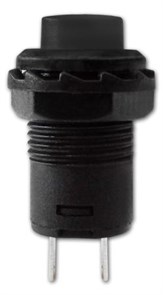 Кнопка DS-228, 2с, с фиксацией черная OFF-ON DS-228ч