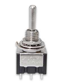 Переключатель MTS-103-A1 ON-OFF-ON, (MF500EF), 3-х контактный, 3-х позиционный MTS-103