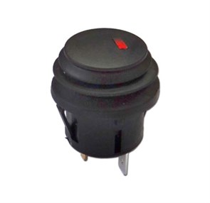 Кнопка Sc-777d, влагозащищенная, 12v ON-OFF (красное свечение) Sc-777dк