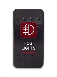 Переключатель 12-24В SF50713-6-4P-A6BR-06 ON-OFF с красной подсветкой, FOG LIGHTS SF50713-6-4P-A6BR-06