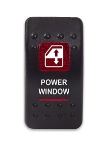 Переключатель 12-24В SF50713-5-A6BR-08 (ON)-OFF-(ON) с красной подсветкой, POWER WINDOW SF50713-5-A6BR-08