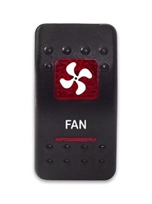 Переключатель 12-24В SF50713-6-4P-A6BR-10 ON-OFF с красной подсветкой, FAN SF50713-6-4P-A6BR-10