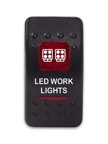 Переключатель 12-24В SF50713-6-4P-A6BR-12 ON-OFF с красной подсветкой, LED WORK LIGHTS SF50713-6-4P-A6BR-12