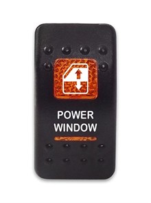 Переключатель 12-24В SF50713-5-A6BO-08 (ON)-OFF-(ON) с оранжевой подсветкой, POWER WINDOW SF50713-5-A6BO-08