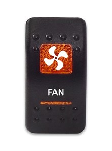 Переключатель 12-24В SF50713-6-4P-A6BO-10 ON-OFF с оранжевой подсветкой, FAN SF50713-6-4P-A6BO-10