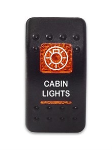 Переключатель 12-24В SF50713-6-4P-A6BO-11 ON-OFF с оранжевой подсветкой, CABIN LIGHTS SF50713-6-4P-A6BO-11