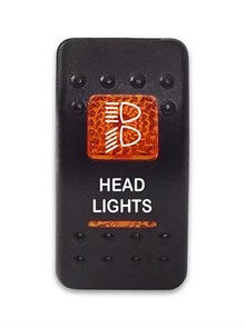 Переключатель 12-24В SF50713-6-4P-A6BO-13 ON-OFF с оранжевой подсветкой, HEAD LIGHTS SF50713-6-4P-A6BO-13