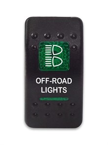 Переключатель 12-24В SF50713-6-4P-A6BG-01 ON-OFF с зеленой подсветкой, OFF-ROAD LIGHTS SF50713-6-4P-A6BG-01