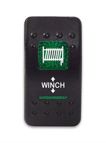Переключатель 12-24В SF50713-5-A6BG-05 (ON)-OFF-(ON) с зеленой подсветкой, WINCH SF50713-5-A6BG-05