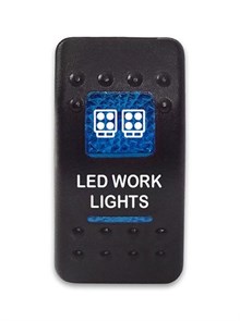 Переключатель 12-24В SF50713-6-4P-A6BB-12 ON-OFF с синей подсветкой, LED WORK LIGHTS SF50713-6-4P-A6BB-12