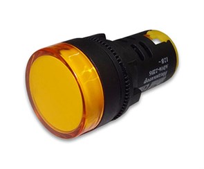 Лампа AD16-22DS (LED) матрица d22мм желтый 24В IP40 HLT 085-06-11