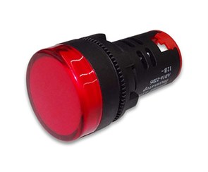 Лампа AD16-22DS (LED) матрица d22мм красный 24В IP40 HLT 085-06-21