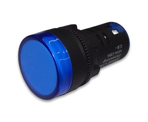 Лампа AD16-22DS (LED) матрица d22мм синий 24В IP40 HLT 085-06-26