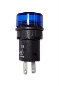 Лампа диодная AD-16-16, 12v, синяя AD-16-16С