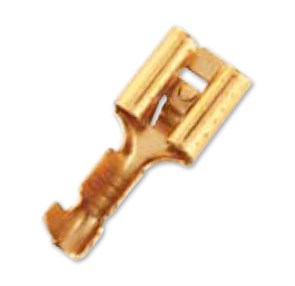 Гнездо 6.3 мм TD-2116 DP (с фиксатором , сечение 0.5-1.0мм², аналог 8008-01) 100 штук TD2116DP