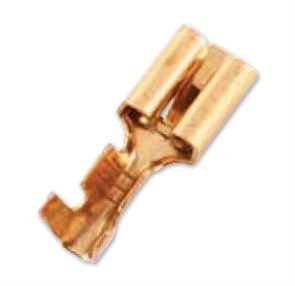 Гнездо 4.8 мм. TD-2108 DP (с фиксатором , сечение 0.5-1.0мм²) 100 штук TD2108DP