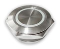 Кнопка (без фиксации) PX19CM-P10Y/EW12V/S с белой подсветкой PX19CM-P10Y/EW12V/S - фото 2188