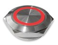 Кнопка (без фиксации) PX25CM-P10Y/ER12V/S с красной подсветкой PX25CM-P10Y/ER12V/S - фото 2195