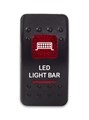 Переключатель 12-24В SF50713-6-4P-A6BR-09 ON-OFF с красной подсветкой, LED LIGHT BAR SF50713-6-4P-A6BR-09 - фото 2389