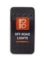 Переключатель 12-24В SF50713-6-4P-A6BO-01 ON-OFF с оранжевой подсветкой, OFF-ROAD LIGHTS SF50713-6-4P-A6BO-01 - фото 2394