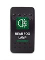 Переключатель 12-24В SF50713-6-4P-A6BG-07 ON-OFF с зеленой подсветкой, REAR FOG LAMP SF50713-6-4P-A6BG-07 - фото 2412