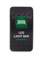 Переключатель 12-24В SF50713-6-4P-A6BG-09 ON-OFF с зеленой подсветкой, LED LIGHT BAR SF50713-6-4P-A6BG-09 - фото 2414